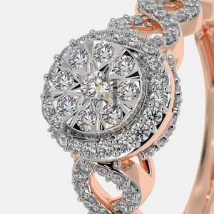 Lujo 14K 18K oro rosa IGI certificado 925 plata esterlina oro Hip Hop joyería Sparkle Iced Out Moissanite anillos finos para hombres - Product Image 4