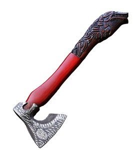 Hache en acier au carbone de haute qualité OEM ODM service fait à la main avec manche en bois et gaine haches camping et hache vente en gros - Product Image 6