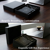 Lampe de table d'hôtel portable de luxe avec station de charge sans fil, capteur tactile, LED sans fil à intensité variable pour restaurant, café, bar