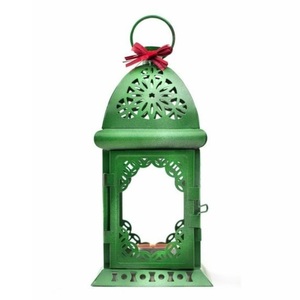 Lanterne marocaine verte moderne Bougeoir en fer élégant pour la décoration de la maison Éclairage de Noël le plus vendu à un prix économique - Product Image 1