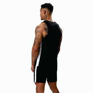 Vente en gros de chemises sans manches en polyester spandex, débardeur décontracté en maille, gilet de musculation, d'entraînement, fitness, maillots de sport pour hommes - Product Image 4