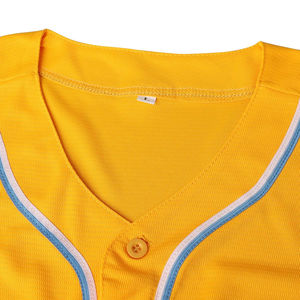 Personalizar bordado béisbol Jersey estilo camisa de secado rápido transpirable venta al por mayor 100% poliéster Jersey cómodo servicio OEM - Product Image 4