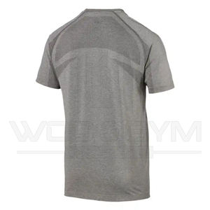 Camiseta personalizada de secado rápido OEM y ODM para hombre, 100% algodón, poliéster, colores sólidos, diseño en blanco con logotipo personal - Product Image 2