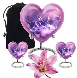 Kupu-kupu pada guci Memorial bunga, guci hati, Kombo <span class=keywords><strong>3</strong></span> (guci 10 inci & guci kenang-kenangan Set <span class=keywords><strong>2</strong></span>) - Product Image 1