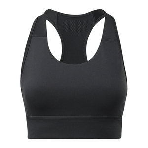 Soutien-gorge de sport côtelé à maintien élevé et séchage rapide pour femme - Yoga et course à pied, 340g Polyester Spandex avec décoration en strass - Product Image 6