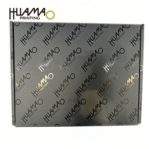 Caja de Cartón Corrugado Negra Reciclable Personalizada al por Mayor de Huamao, Logotipo Impreso Personalizado OEM, Relieve UV para Electrónica de Consumo - Product Image 5