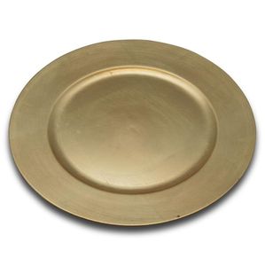 Assiette de présentation dorée en métal, 13 pouces, réutilisable, à perles, pour événements, sous-assiette métallique personnalisée, prix usine de gros - Product Image 3