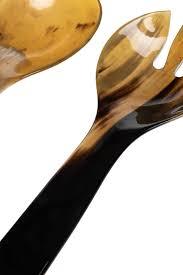 Hot Brilliant Custom Buffalo Horn <b>Salad</b> <b>Spoon</b> With Long Handle <b>Salad</b> Server Flatware Cutlery Horn Items Manufacturer From India - Product Image 2
