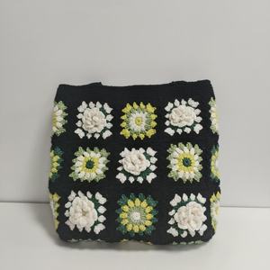 Women's Hand-Crocheted Shoulder <b>Bag</b> Forest Yarn <b>Knitted</b> Big Size <b>Bag</b> for Party Wedding Gift - Product Image 4