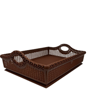 ถาดใส่อาหารพลาสติกที่สง่างามสำหรับการจัดเก็บที่ทันสมัยสำหรับเครื่องใช้ประจำวัน - Product Image 5