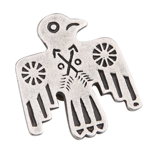Pin de solapa Thunderbird de estilo americano Vintage, hebilla decorativa de Latón chapado en plata para carteras, piezas y accesorios para bolsos - Product Image 6