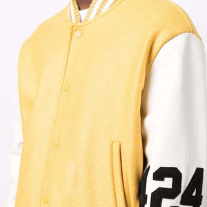 Nueva Chaqueta Varsity de Alta Gama para Hombre, con Revestimiento OEM, Personalizada, Estilo Urbano, Impermeable, Cortavientos, con Cuello Alto, Tallas Grandes - Product Image 4