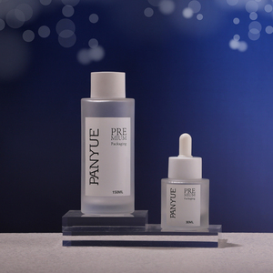 Flacone Contagocce in Vetro da 30ml Bianco Opaco Vuoto, Vaso per Crema Satinato da 30g 50g 100g, Flacone con Pompa per Lozione, Packaging per la Cura della Pelle - Product Image 3