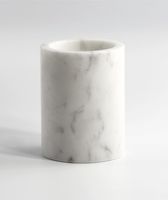 Porte-stylo en marbre blanc de qualité supérieure, design attrayant pour la décoration de table, accessoire de luxe pour le bureau et la salle d'étude