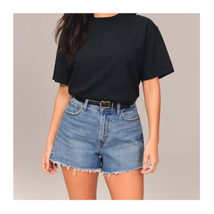 Shorts en jean pour femmes, mode, sexy, bleu, coton, pantalon coupé, prix bas, OEM, shorts personnalisés pour femmes - Product Image 6