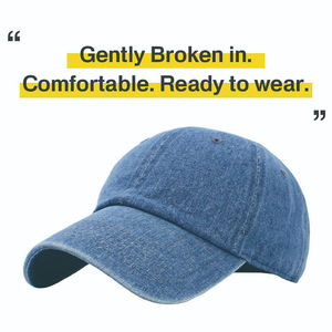 Gorra directa de fábrica a precio bajo para hombre y mujer, gorra de béisbol vaquera personalizada de uso diario, gorra de béisbol Direcenim de fábrica - Product Image 5