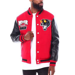 Veste de baseball personnalisée à faible MOQ, broderie en chenille personnalisée, nouvelle veste de baseball de style universitaire - Product Image 5