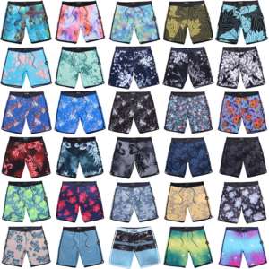 Custom Logo Vintage Hawaiian Boardshorts Mid Waist Solid Canvas Drawstring Swim <b>Trunks</b> <b>for</b> <b>Men</b> Casual 100% Cotton <b>for</b> Summer - Product Image 6