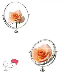 Premium Quality Hand-Crafted <b>Standing</b> <b>Mirror</b> round <b>Table</b> Top Decorative Iron Frame Portable Home and Office Decoration - Product Image 3