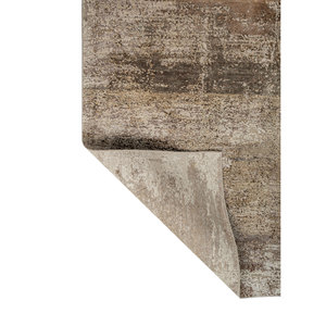 Tapis en laine et soie noué à la main Entropy Ivory Esh-13002, motif abstrait, pour salon, couloir, modèle puzzle pour adolescents - Product Image 5