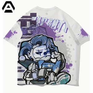 เสื้อยืดพิมพ์ลายกราฟิกสีดำดีไซน์หุ่นยนต์ล้ำสมัย100% ชุดลำลองโพลีเอสเตอร์ใส่ได้ทุกวันแบบมีไซส์ใหญ่พิเศษจากอุตสาหกรรมที่น่าตื่นตาตื่นใจ - Product Image 4