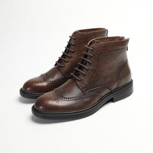 Botines Clásicos de Gamuza con Suela Antideslizante y Plantilla Acolchada para Oficina y Reuniones de Negocios - Product Image 1