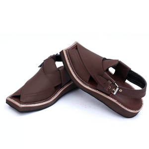 Hommes peshawari sandales fabriquées à la main en cuir véritable pu confortable élégant semelle souple mode extérieure durable - Product Image 3