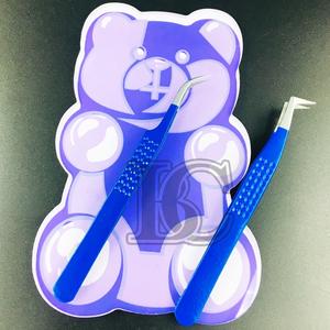 Azulejos de pestañas magnéticas al por mayor de rango superior, azulejos de pestañas acrílicas de oso de Color degradado, herramienta de belleza sostenible con caja de embalaje de visón - Product Image 3