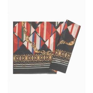 Luxury Designer Digital Print Satin <b>Silk</b> Rectangular <b>Scarf</b> for Spring Summer - Product Image 1