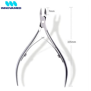 Tijeras para cortar cutículas de uñas, herramientas de pedicura de acero inoxidable, removedor de piel muerta, alicates para Podología de uñas de los pies - Product Image 6