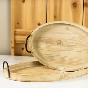 Bandeja de madera maciza de primera calidad con superficie pulida para uso diario a un precio económico. - Product Image 1