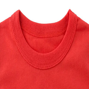 Camisetas Formales de Punto de Alta Calidad para Niños, Poliéster/Algodón, Secado Rápido, Transpirables, Color Liso, Cuello Redondo, Corte Regular, Manga Corta - Product Image 2