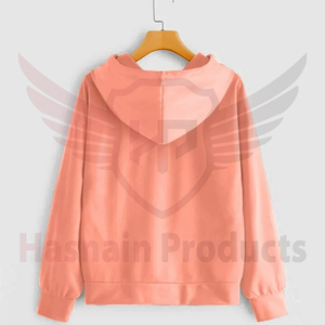 Jersey informal con estampado de cremallera Sudadera con capucha de 100% algodón de manga larga talla grande sudaderas con capucha y sudaderas para mujer - Product Image 6