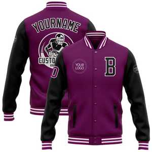 Veste universitaire en laine personnalisée Logo personnalisé Baseball Letterman Vêtements d'extérieur pour équipe collégiale ou Streetwear de tous les jours - Product Image 1