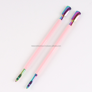 Kit d'outils de manucure et pédicure double embout en acier inoxydable pour repousser les cuticules, nettoyer et éliminer les peaux mortes, outil pour gel de vernis à ongles Reeax - Product Image 6