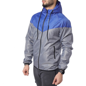 Veste Coupe-Vent pour Hommes Zip avec Logo Personnalisé High Street Nylon Imprimé Logo Color Block Patchwork Hip Hop Street - Product Image 4