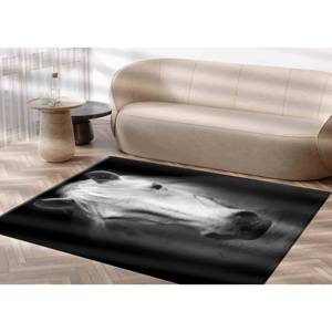 Alfombra de Caballo Blanco: Alfombra Antideslizante con Diseño Animal, Alfombra Suave con Pelo Largo - Product Image 3