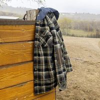 Veste en polaire à carreaux personnalisée pour homme Boomletcorp, capuche en toile, respirante, coupe-vent, séchage rapide, confortable, de haute qualité, pour l'hiver