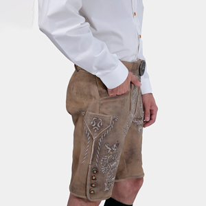2025 New Bavarian <b>Shorts</b> High Quality <b>Leather</b> <b>Shorts</b> Oktoberfest Lederhosen Custom Compression Heavy Duty Lederhosen <b>Shorts</b> - Product Image 5