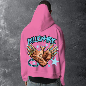 Sudadera con capucha de gran tamaño de tendencia informal para hombre Otoño Invierno Impresión digital 3D Explosión Calle Personalidad Tejido Suelto - Product Image 6