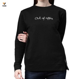 2025 nuevo diseño de moda Sexy manga larga sudaderas de gran tamaño logotipo personalizado Casual pulóver sudadera para mujer - Product Image 4