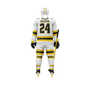 Uniformes de Hockey sobre Hielo Impresos Transpirables de Poliéster 100% de Alta Calidad, Conjuntos Personalizados con Nombre de Equipo, Nueva Llegada, Más Vendidos - Product Image 3