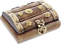 Boîte à bagues décorative rectangulaire mini en os de buffle, design ancien, écologique, fabriquée par des artisans indiens, décoration d'intérieur, Artwork Maestro