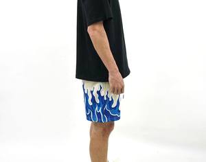 Pantalones cortos de malla de poliéster 100% con diseño personalizado para hombre, ropa de playa/ropa de dormir de secado rápido, ropa de gimnasio sublimada hasta la rodilla sólida - Product Image 6