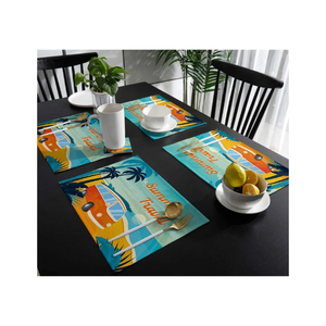 Mantel Individual Cuadrado de Algodón y Lino con Estampado Paisley, Diseño de Chef, Teñido, Artesanía India Artística, Decoración Ecológica para el Hogar, Venta al por Mayor, Exportación - Product Image 6