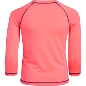 Maillot de bain rose platine pour fille UPF 50 + Rash Guard TBF-052 à séchage rapide 100% polyester demi-manche - Product Image 4