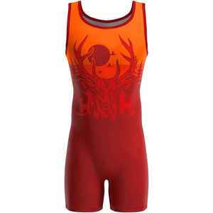 Singlet de Compresión para Hombre con Estampado de Ciervo Rojo, Ropa Deportiva de Poliéster y Spandex de Secado Rápido - Product Image 1