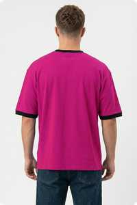 Summer sale High Quality Oversized Heavyweight Rib Neck Streetwear 230gsm Drop shoulder t shirt for men - Product Image 6
