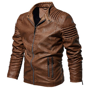 Veste en cuir pour homme respirante et chaude pour l'hiver, vêtements décontractés, veste en cuir d'hiver pour homme à prix raisonnable - Product Image 3