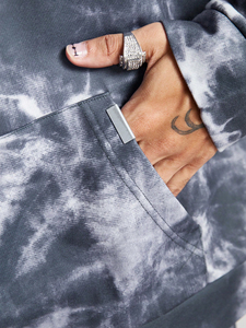 Mens Custom Breathable Sublimation Polyester Fleece Hooded Casual Sweatsuit OEM Factory Private Label Stylish Streetwear Quick - Product Image 5